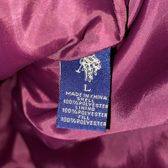 Polo Assn. Wine color puffer vest. New condition. Size large. - Picture 11 of 11
